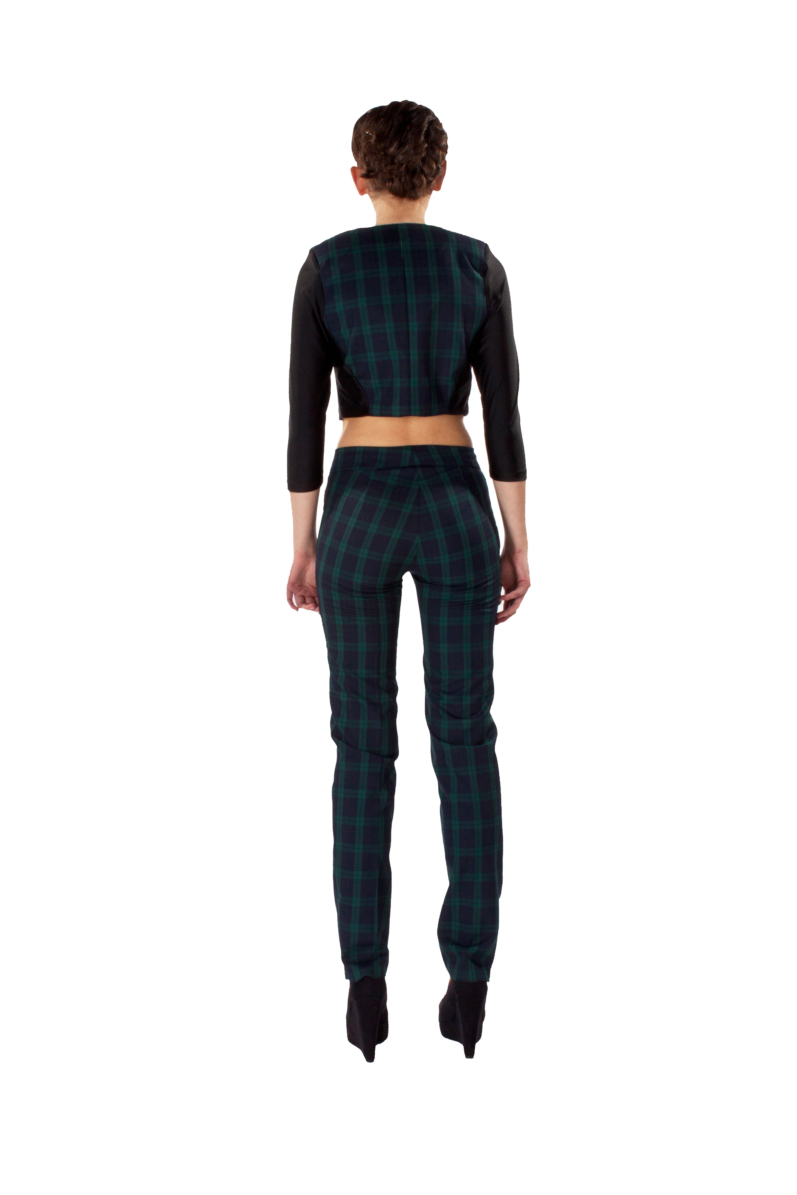 STRAIGHT LEG TARTAN TROUSER