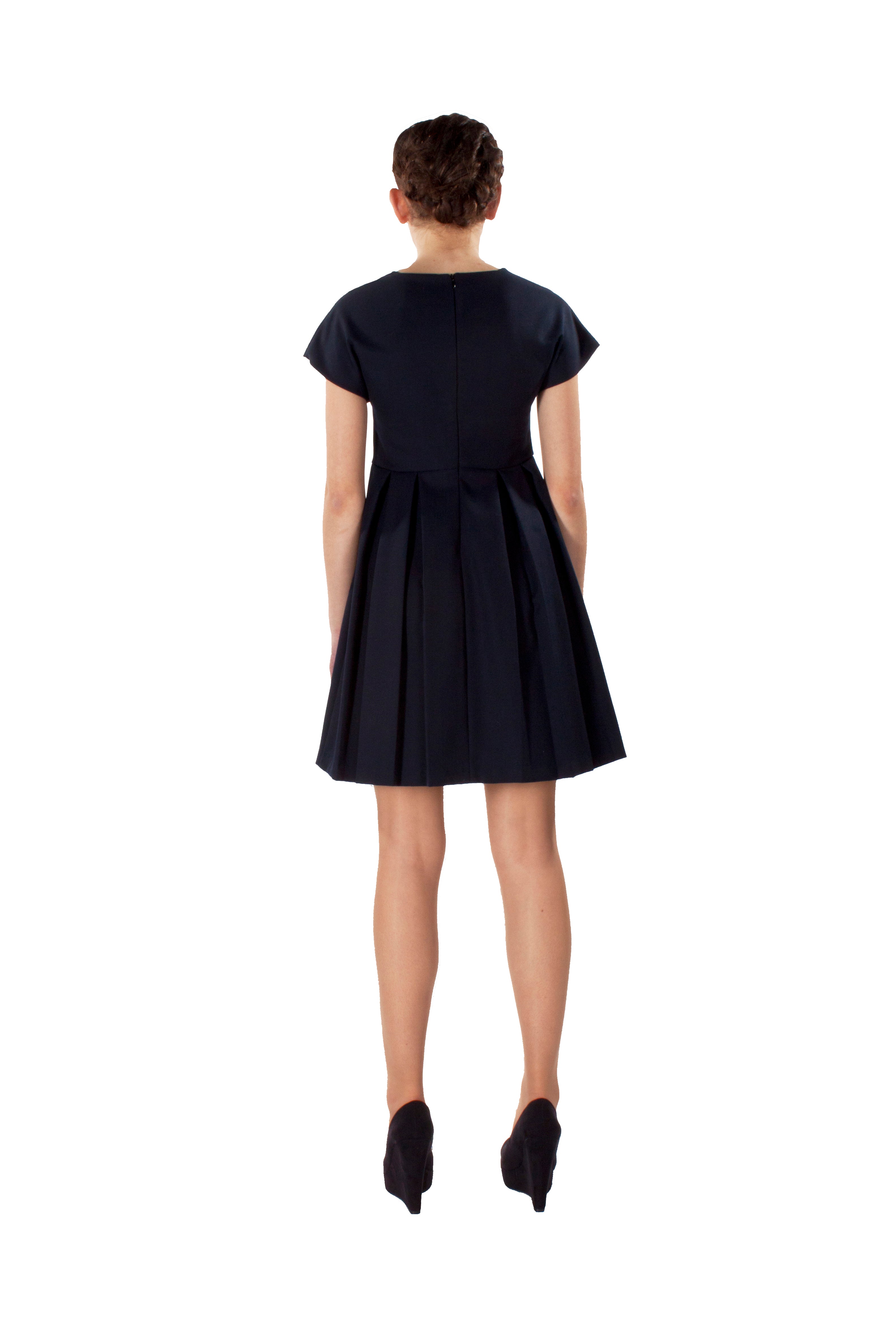 HIGH WAISTED DROP SLEEVE DRESS