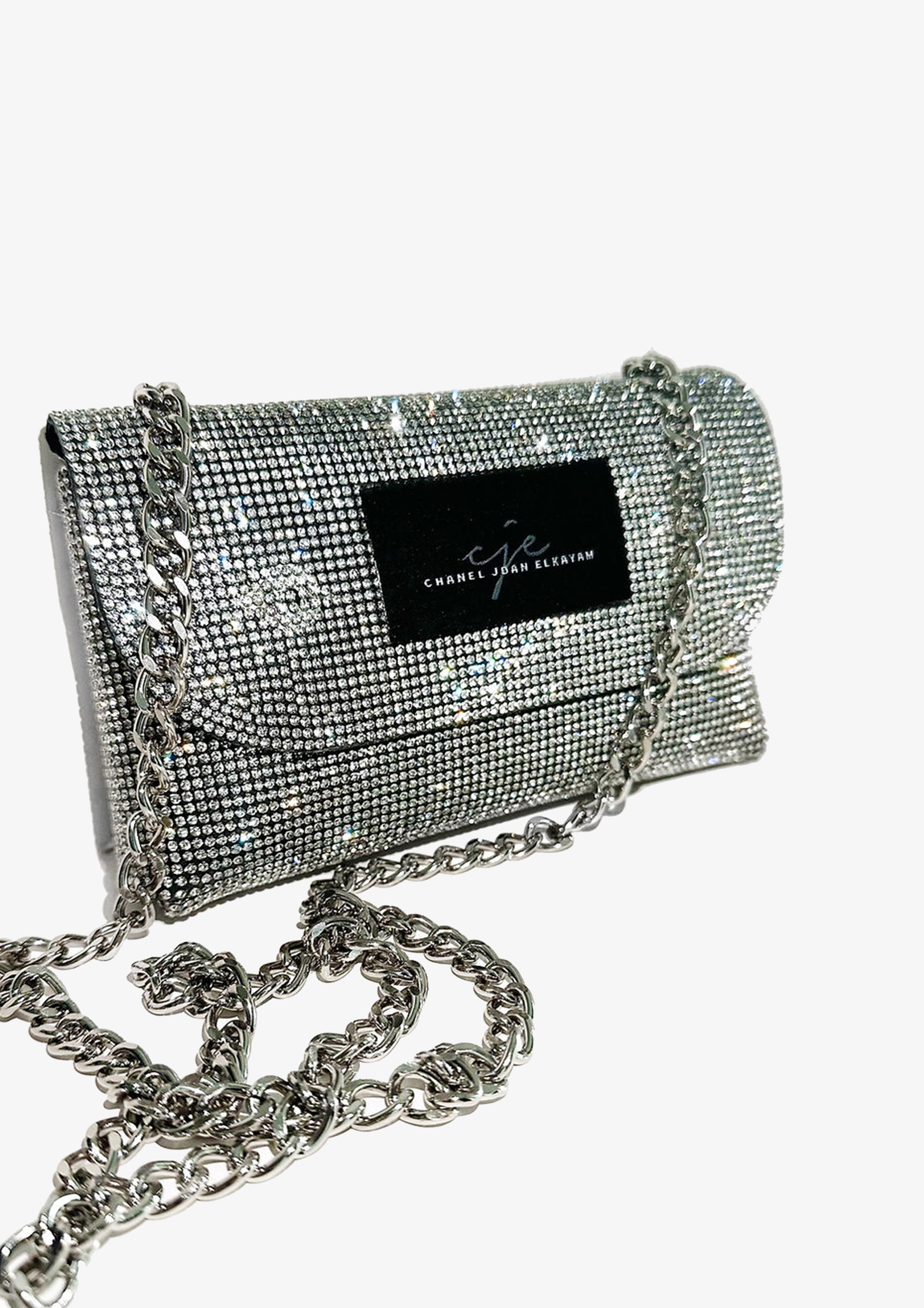 CRYSTAL EMBELLISHED CROSS BODY BAG
