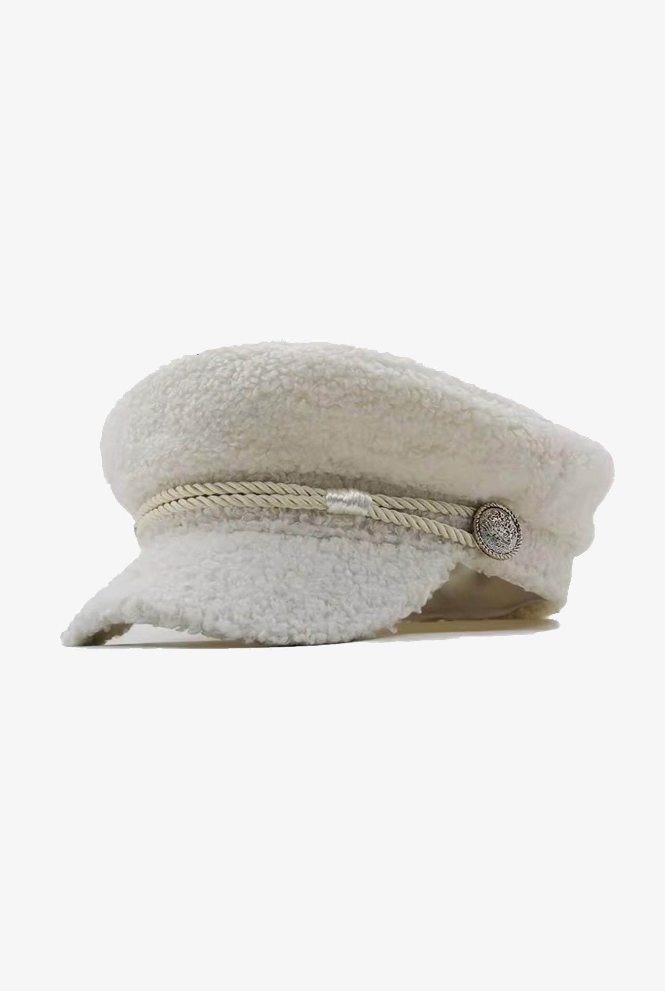 Off-White Boucle Baker Boy Hat