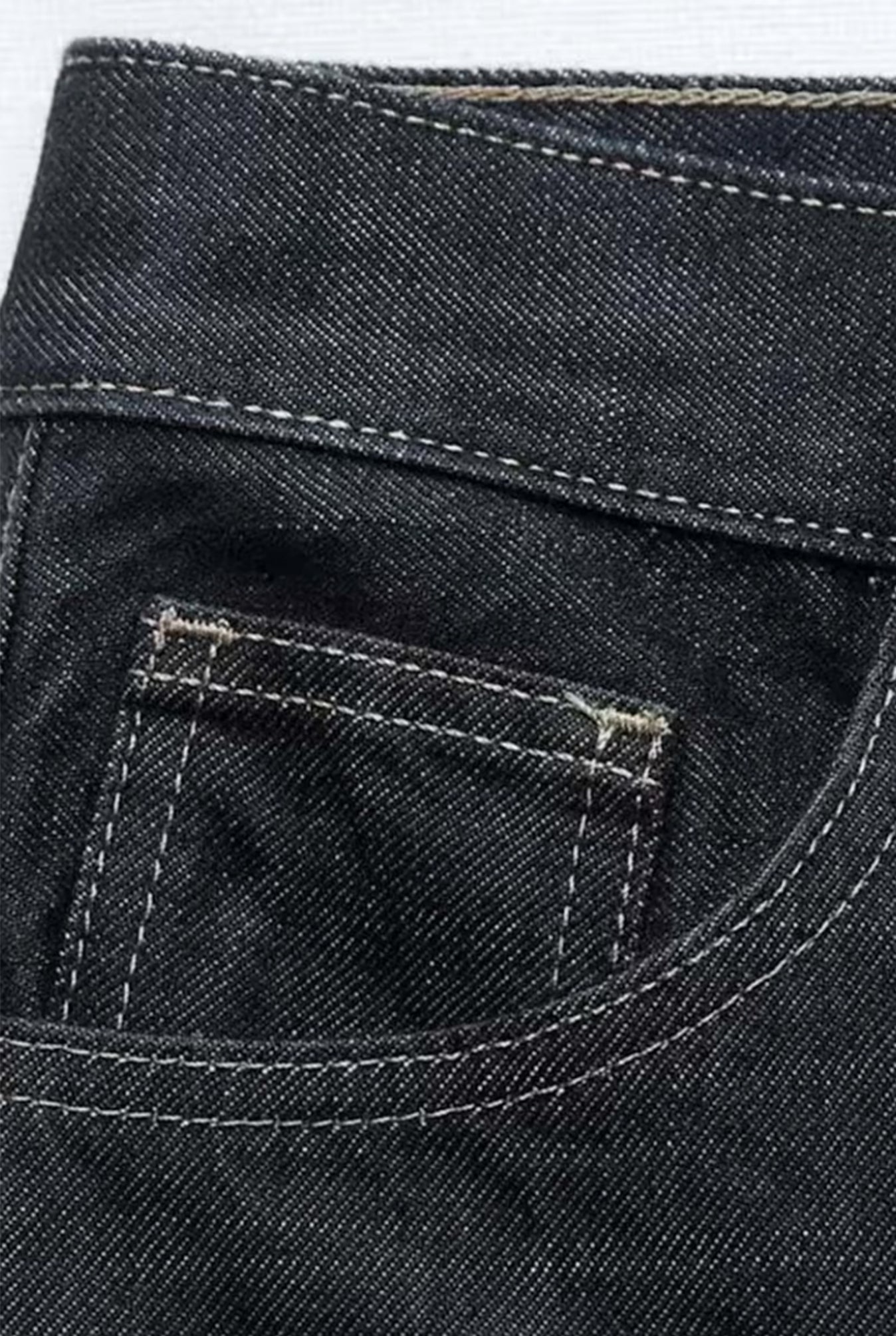 Dark Indigo Folder Hem Jeans