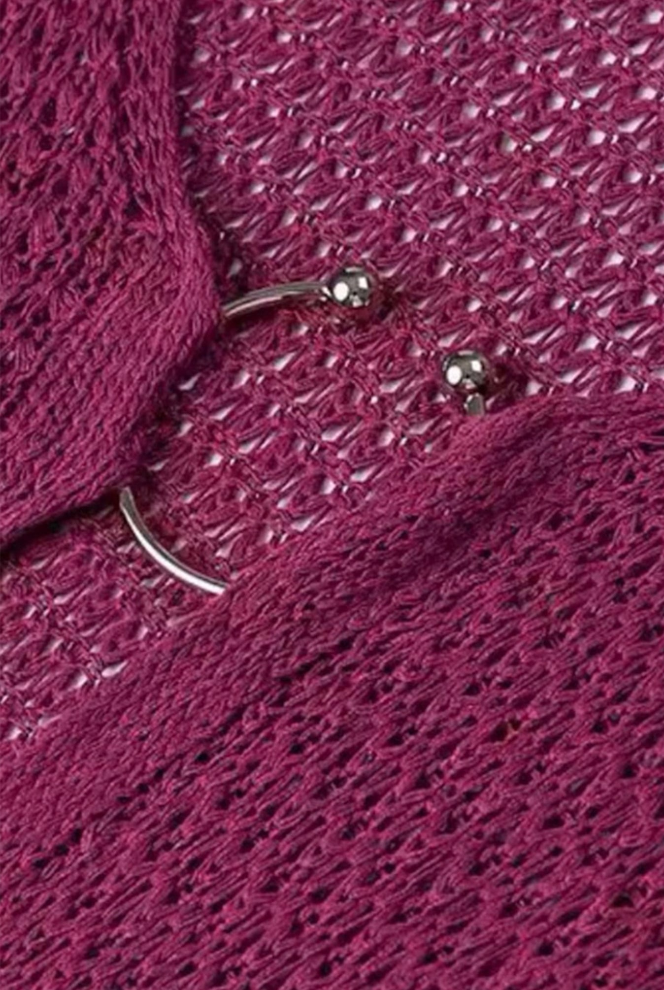 Purple Crochet Summer Maxi Dress