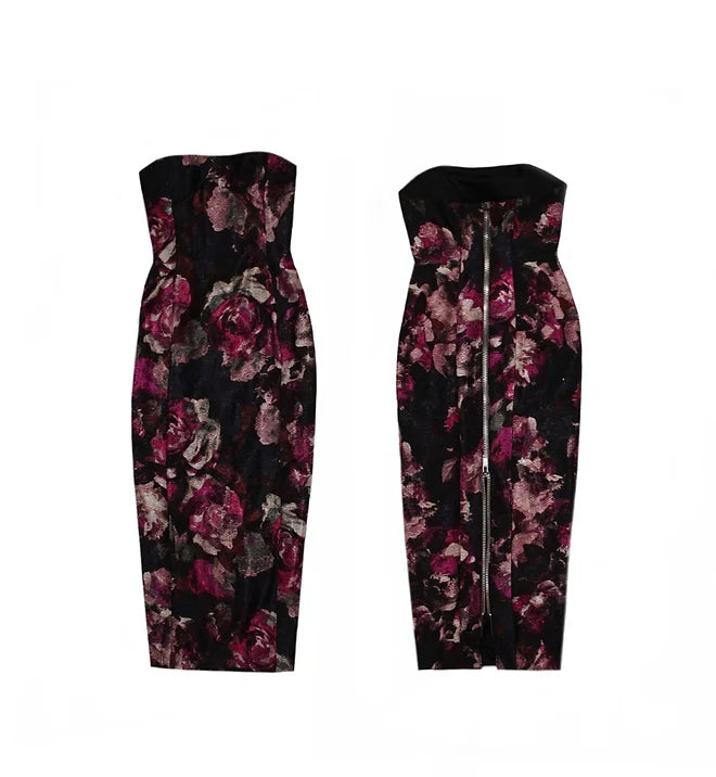 FLORA DRESS WITH DETACHABLE SLEEVES