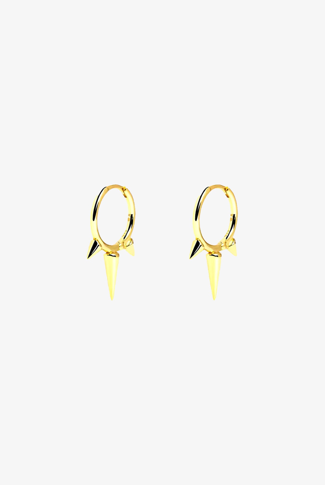 Gold Arrow Huggie Earrings