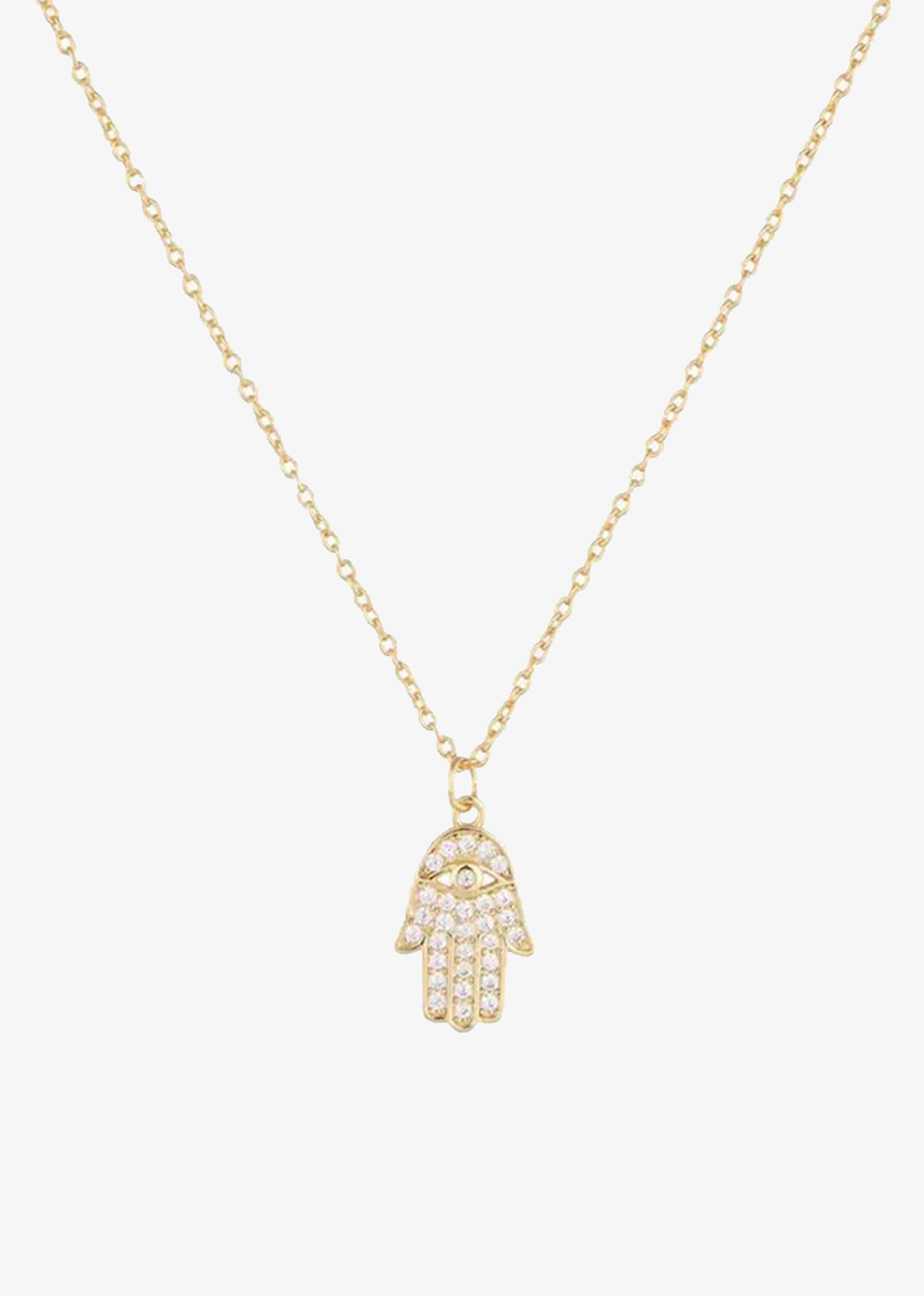CRYSTAL HAMSA NECKLACE