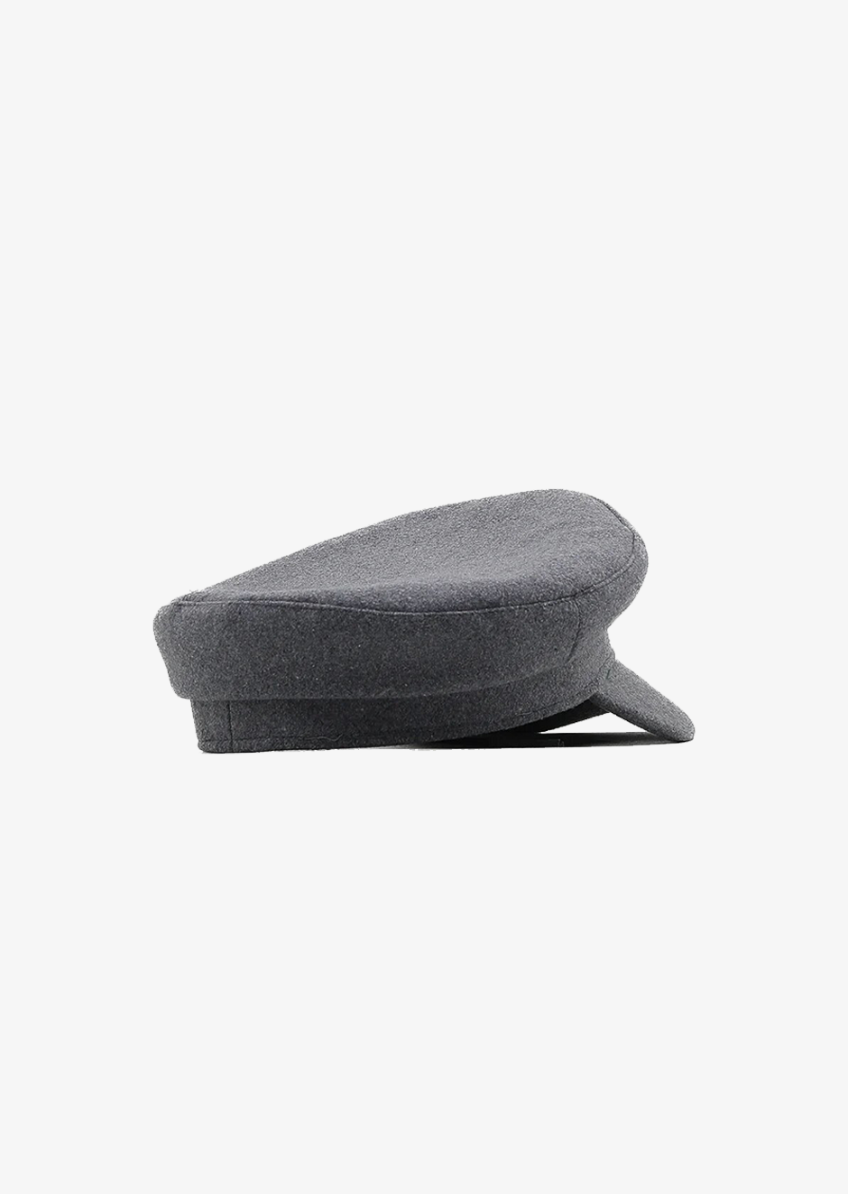 GREY WOOL BAKER BOY HAT