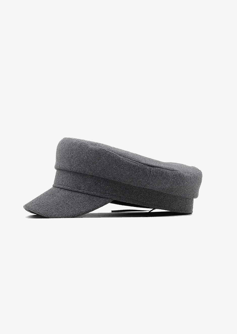 GREY WOOL BAKER BOY HAT