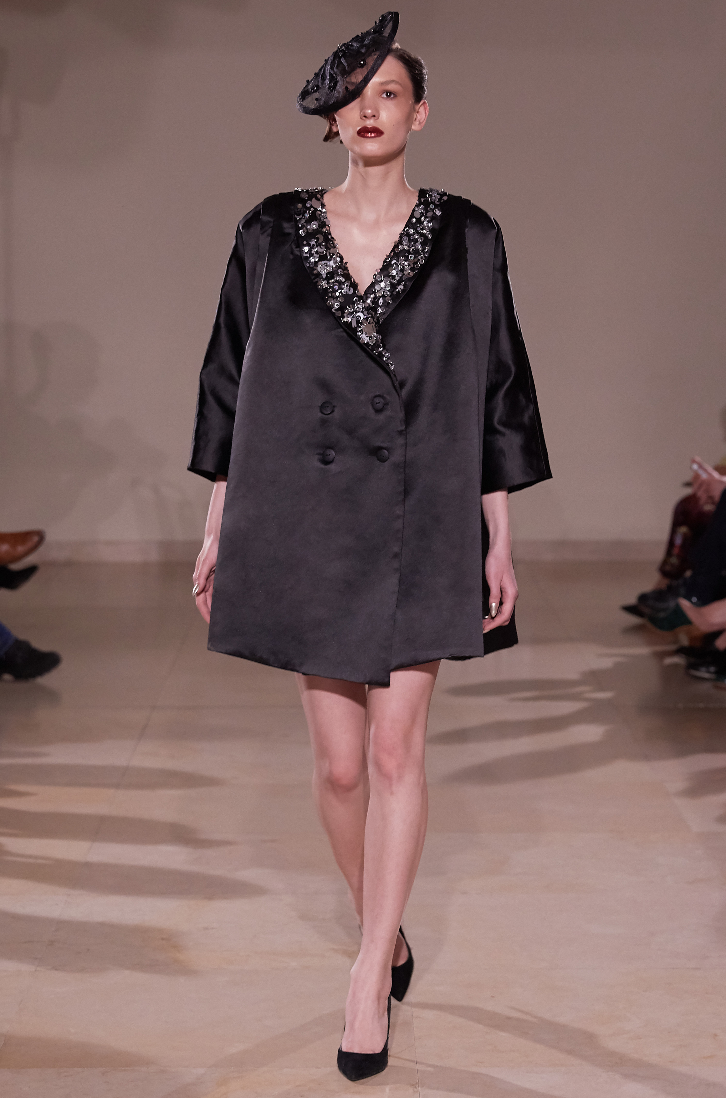 HAND EMBELLISHED CRYSTAL KAPOTA COAT/DRESS