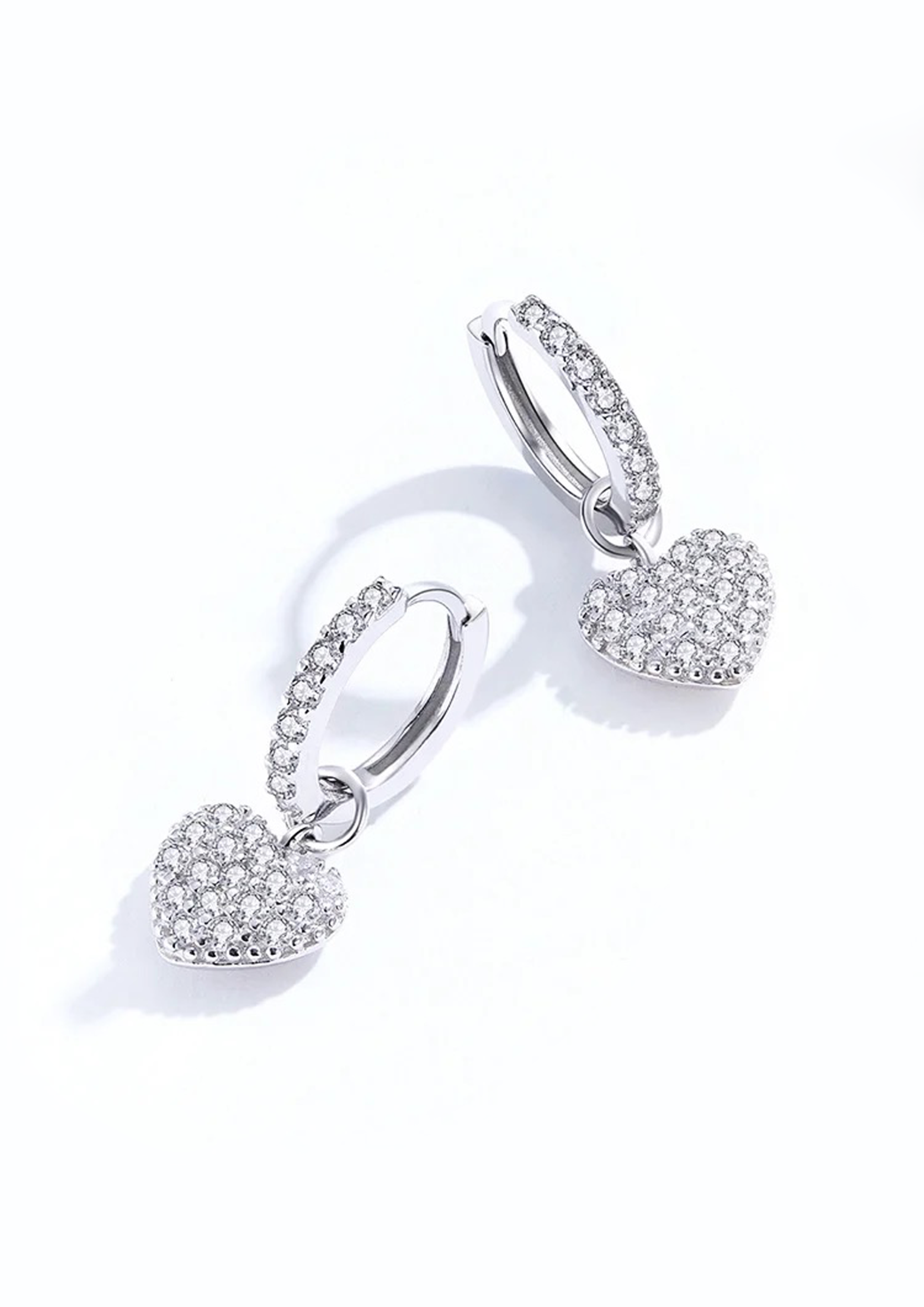 HARLOW DROP HEART EARRINGS