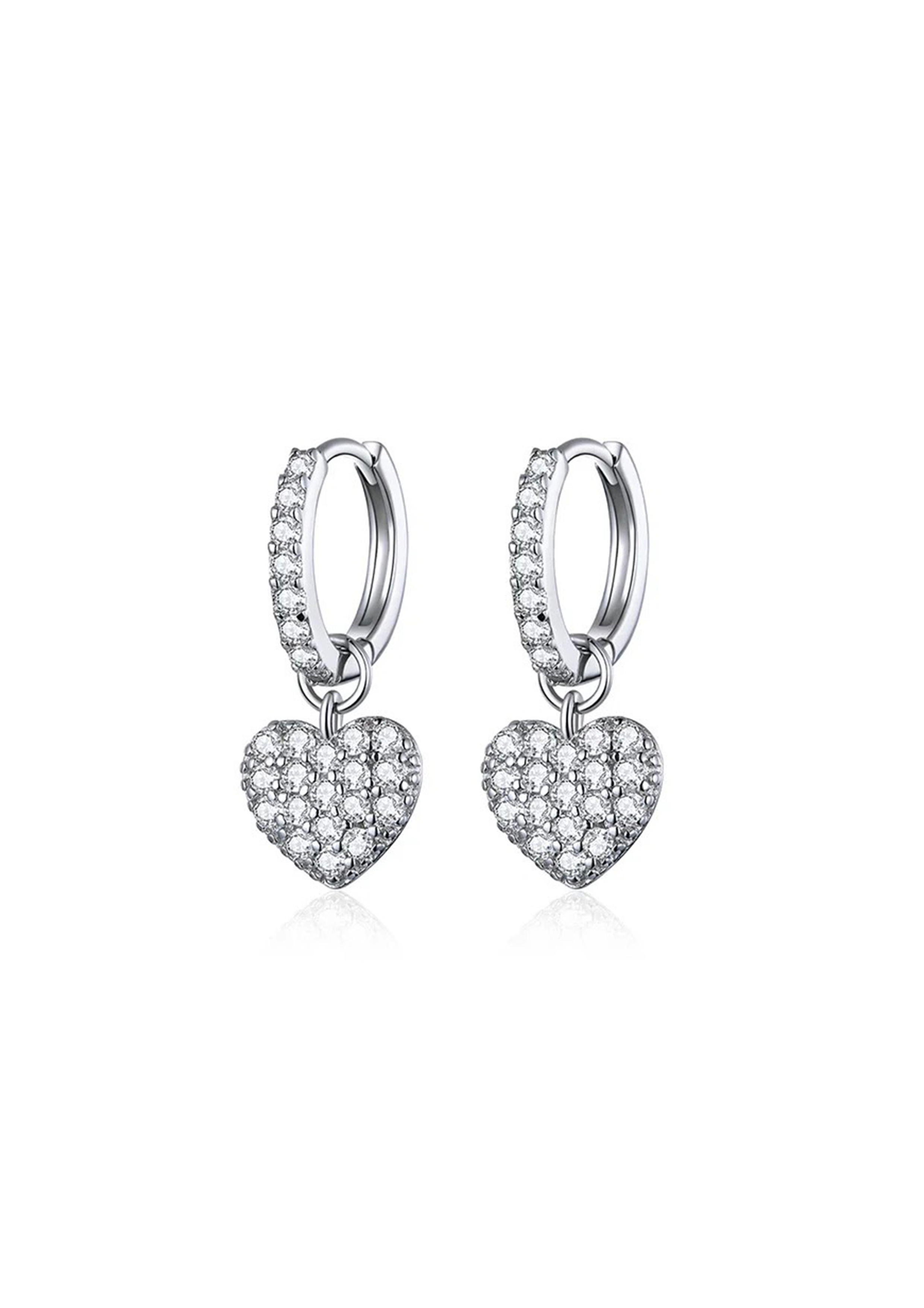HARLOW DROP HEART EARRINGS