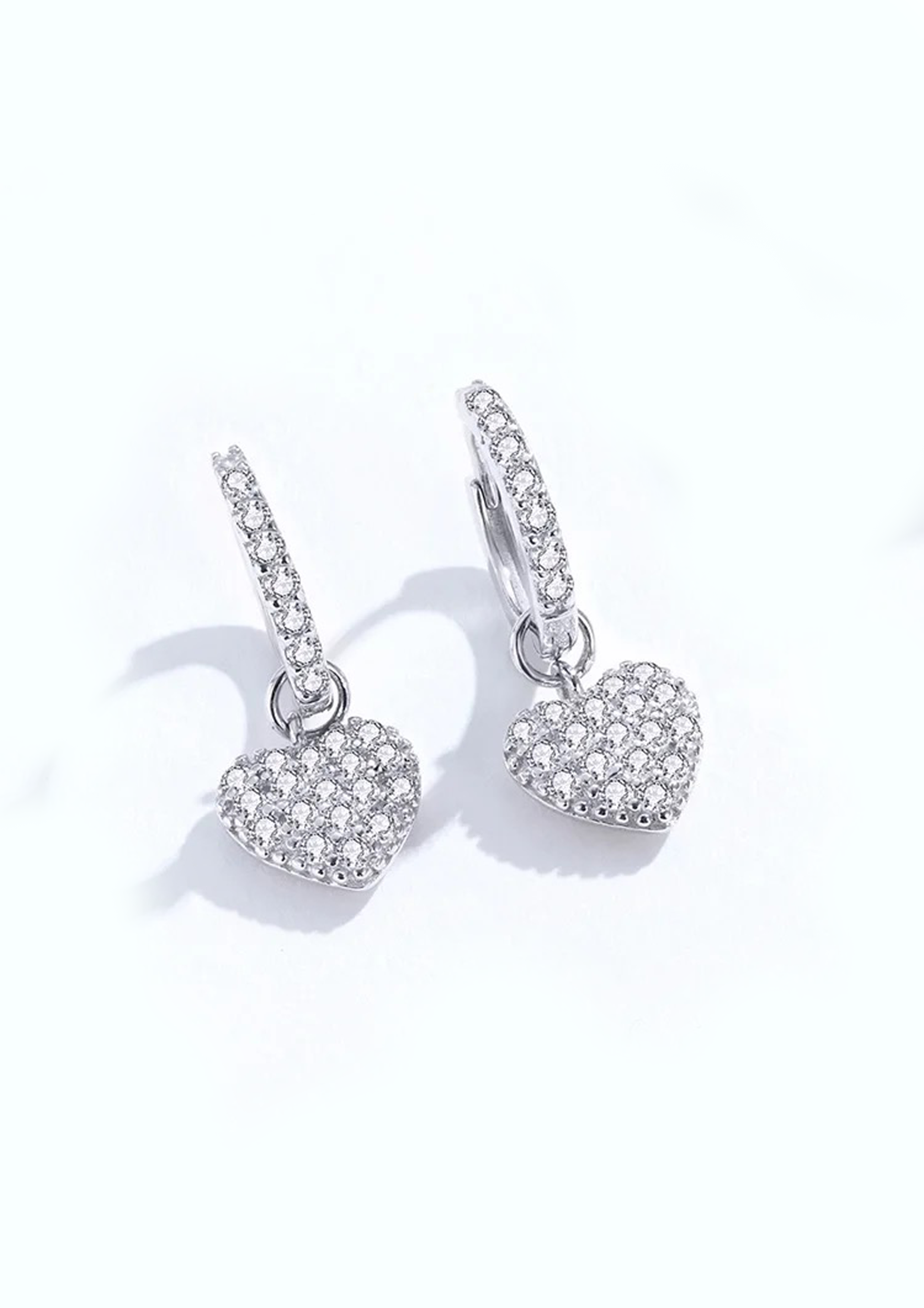 HARLOW DROP HEART EARRINGS
