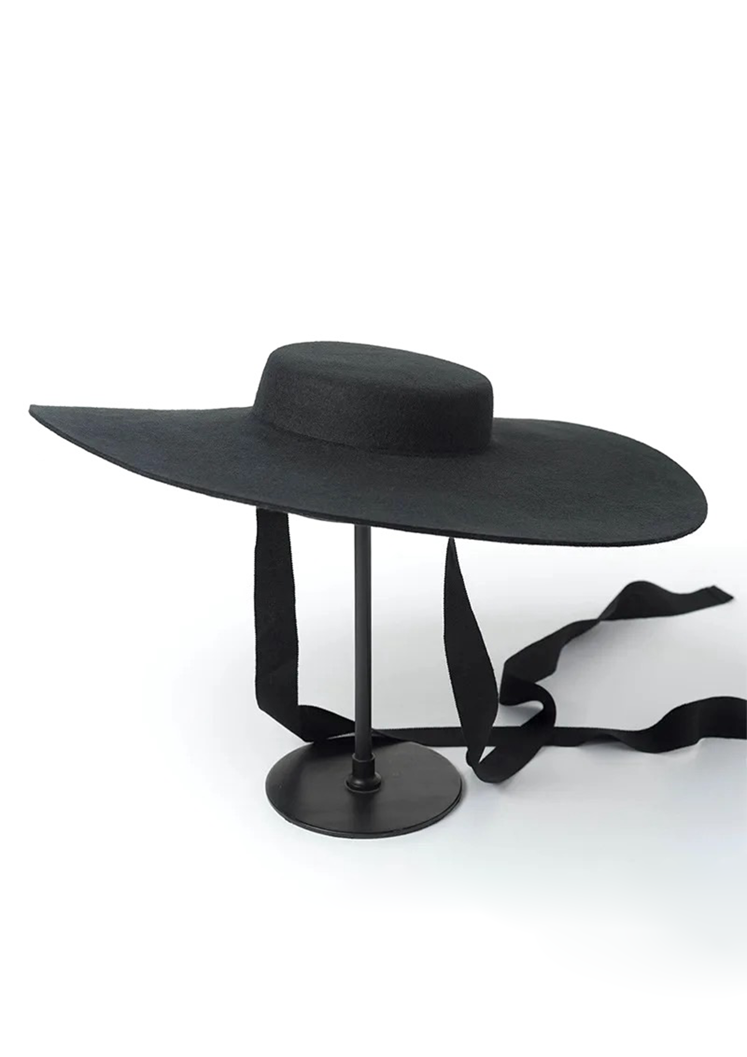 HANDMADE WIDE BRIM (15CM) WOOL HAT