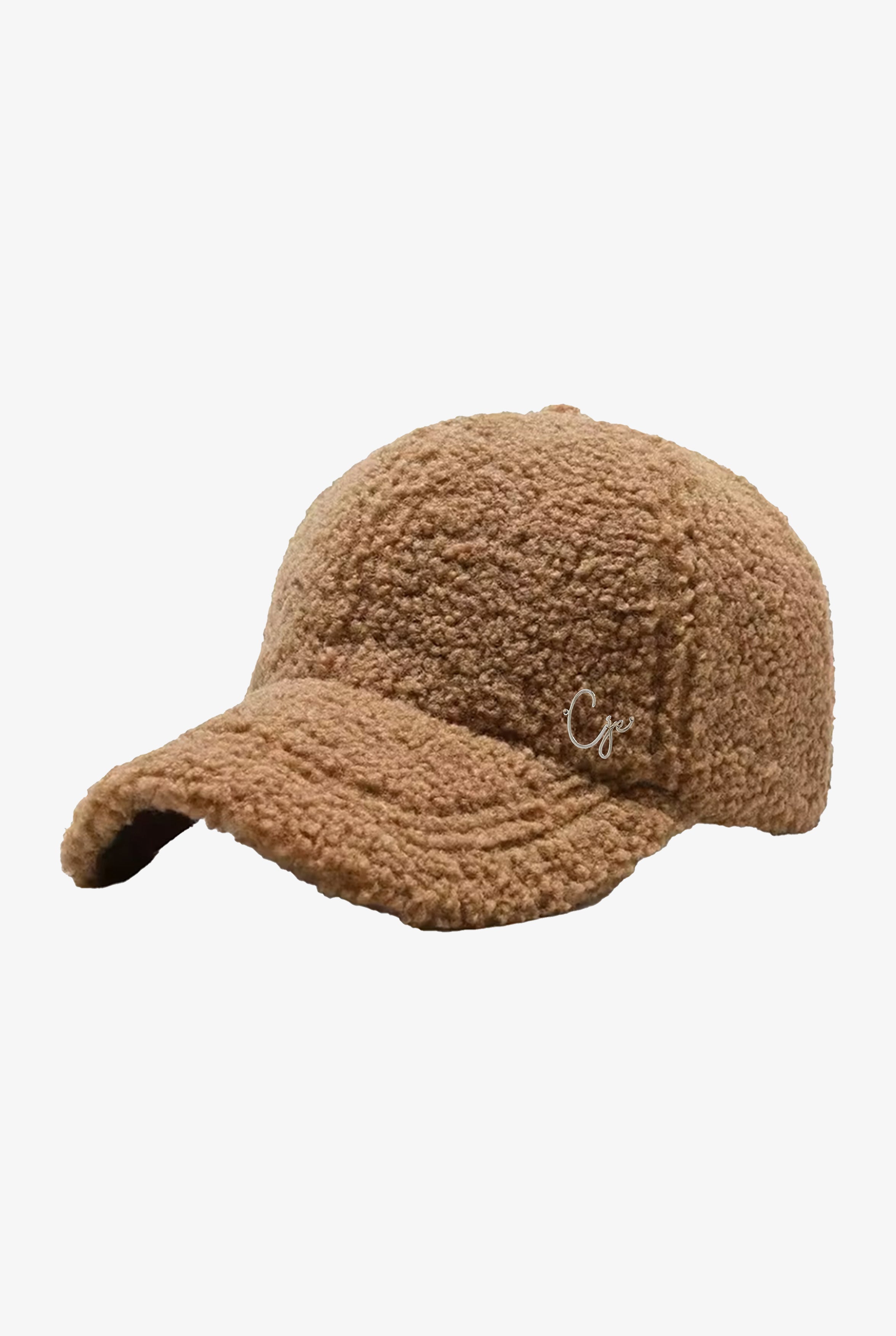 Brown Boucle Textured Cap