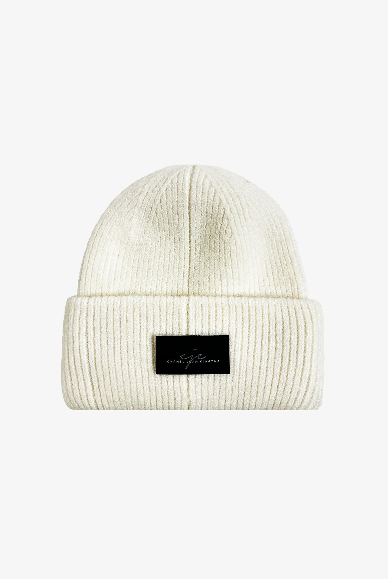 White Wool CJE Beanie