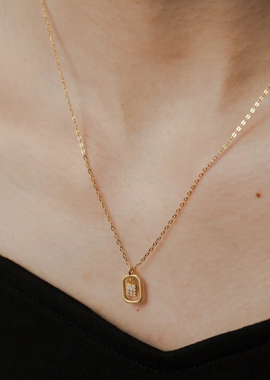 HANGING INITIAL NECKLACE