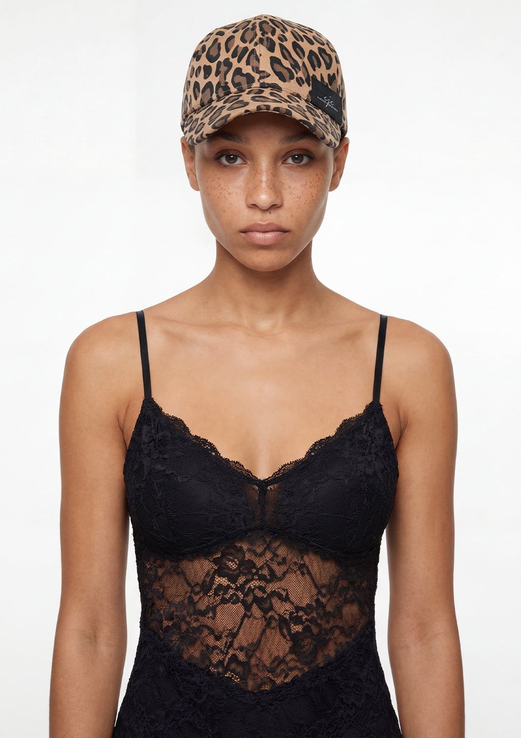 Leopard Print Denim Cap