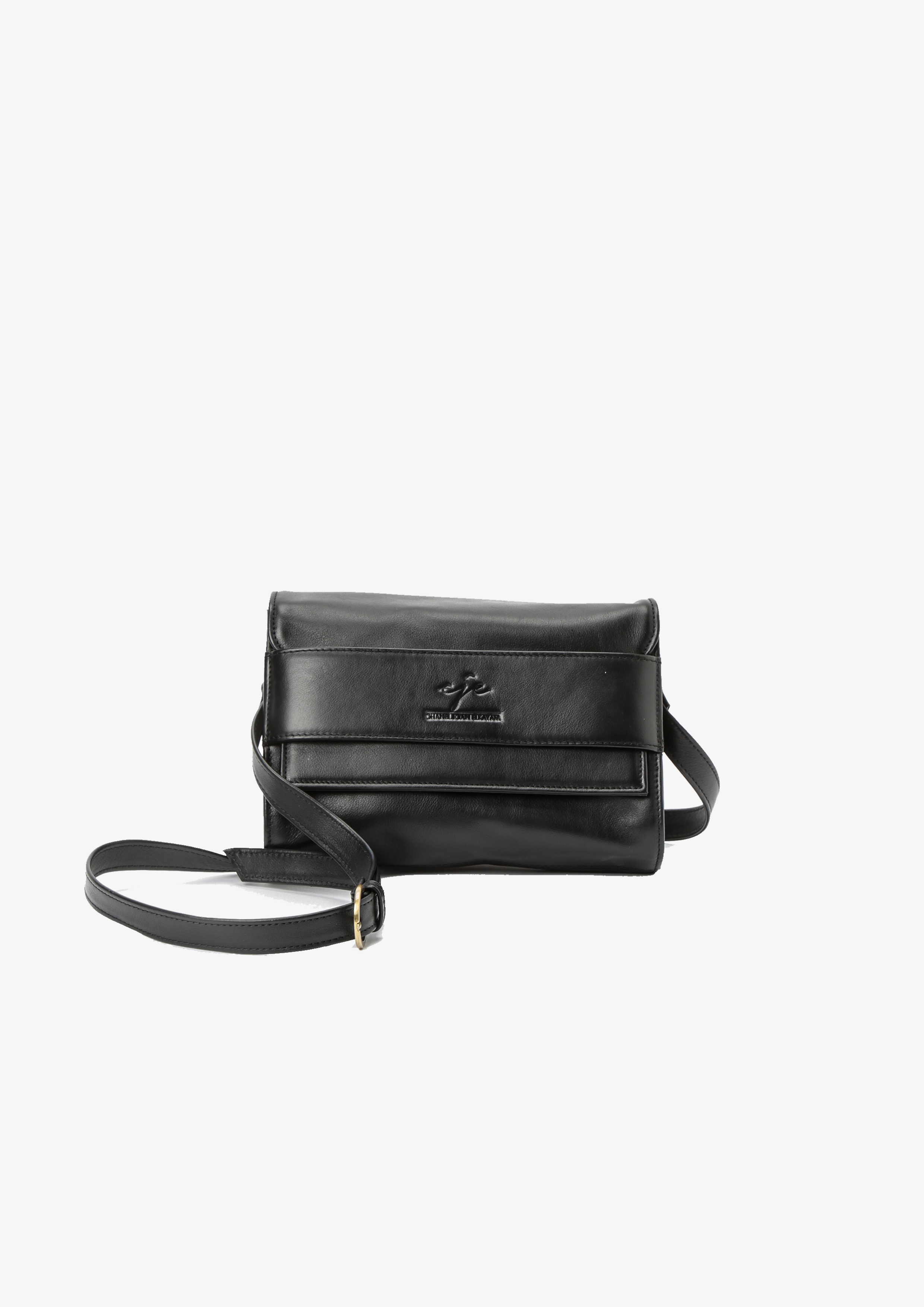 LEATHER HANDCLASP CLUTCH