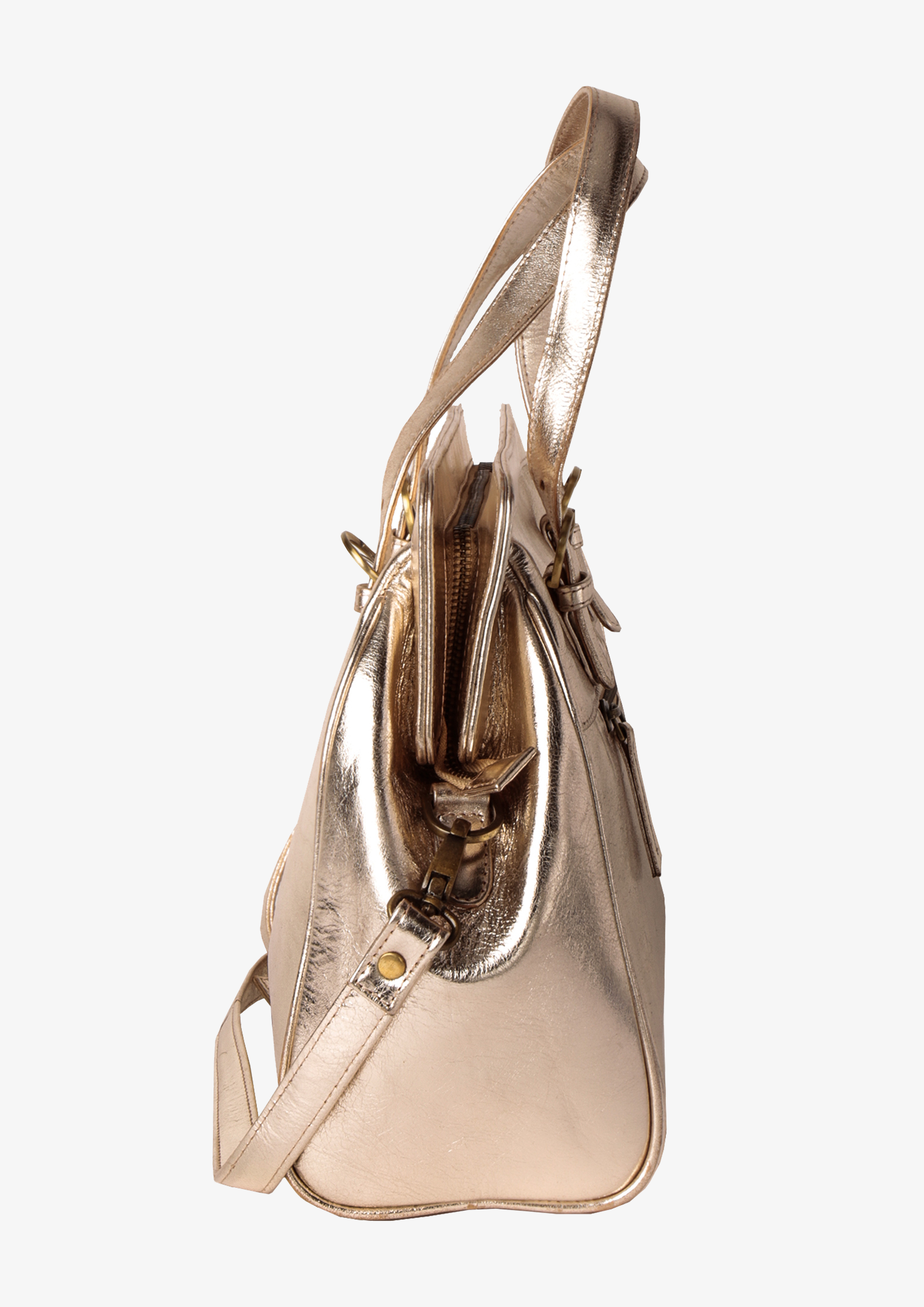 LEATHER SHOULDER BAG NONNA