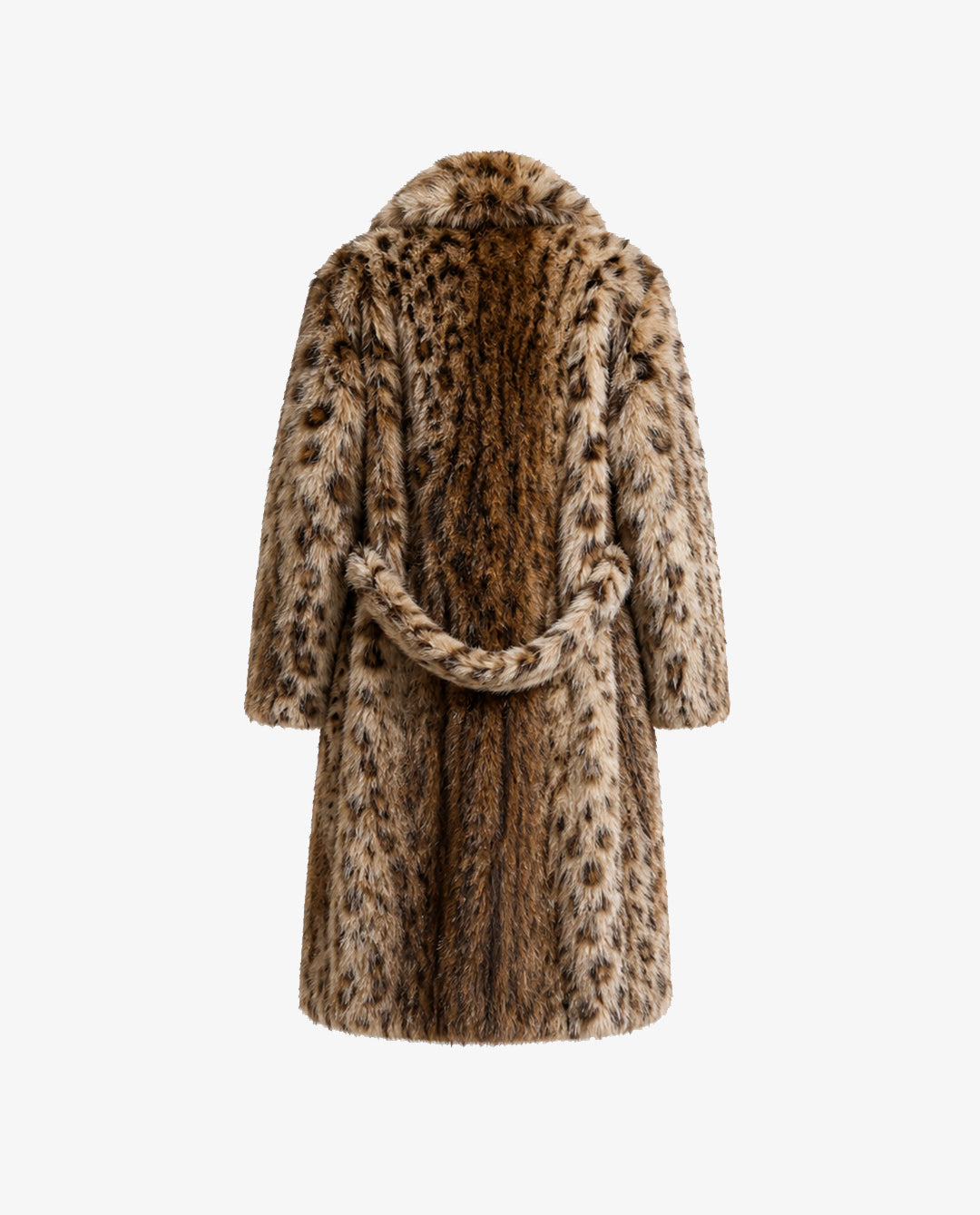Oversized Leopard Faux Fur Coat