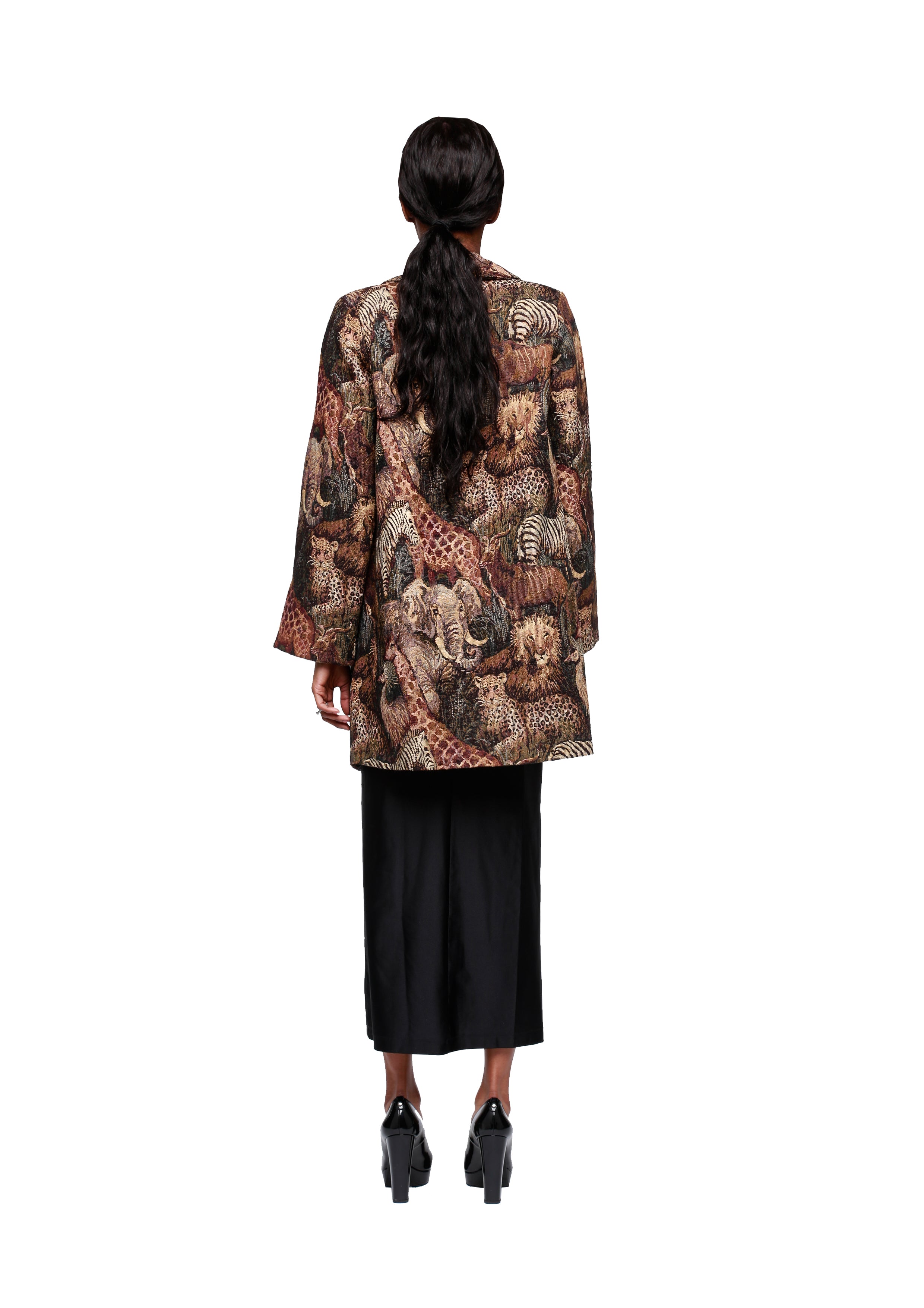 ANIMAL WEAVED COAT