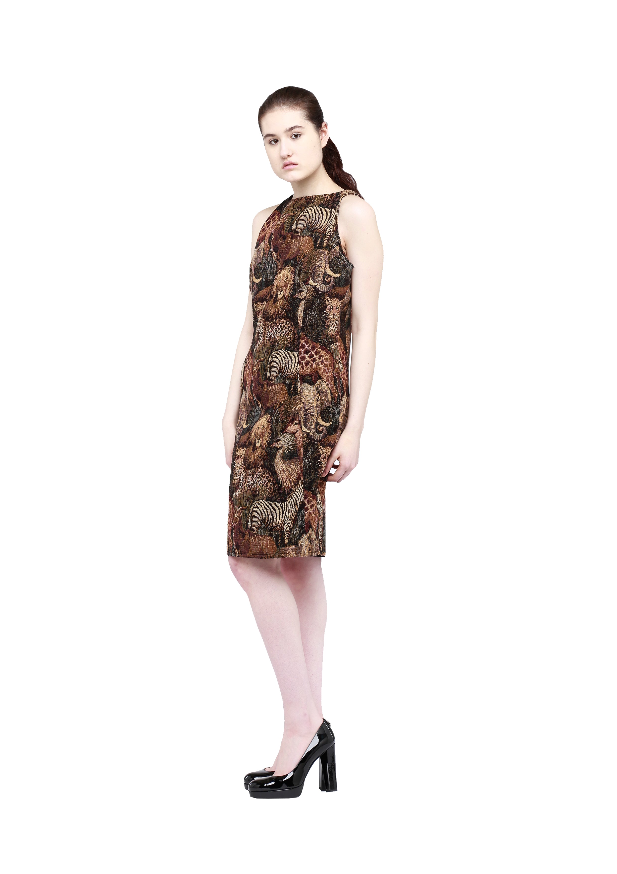 ANIMAL WEAVED DRESS