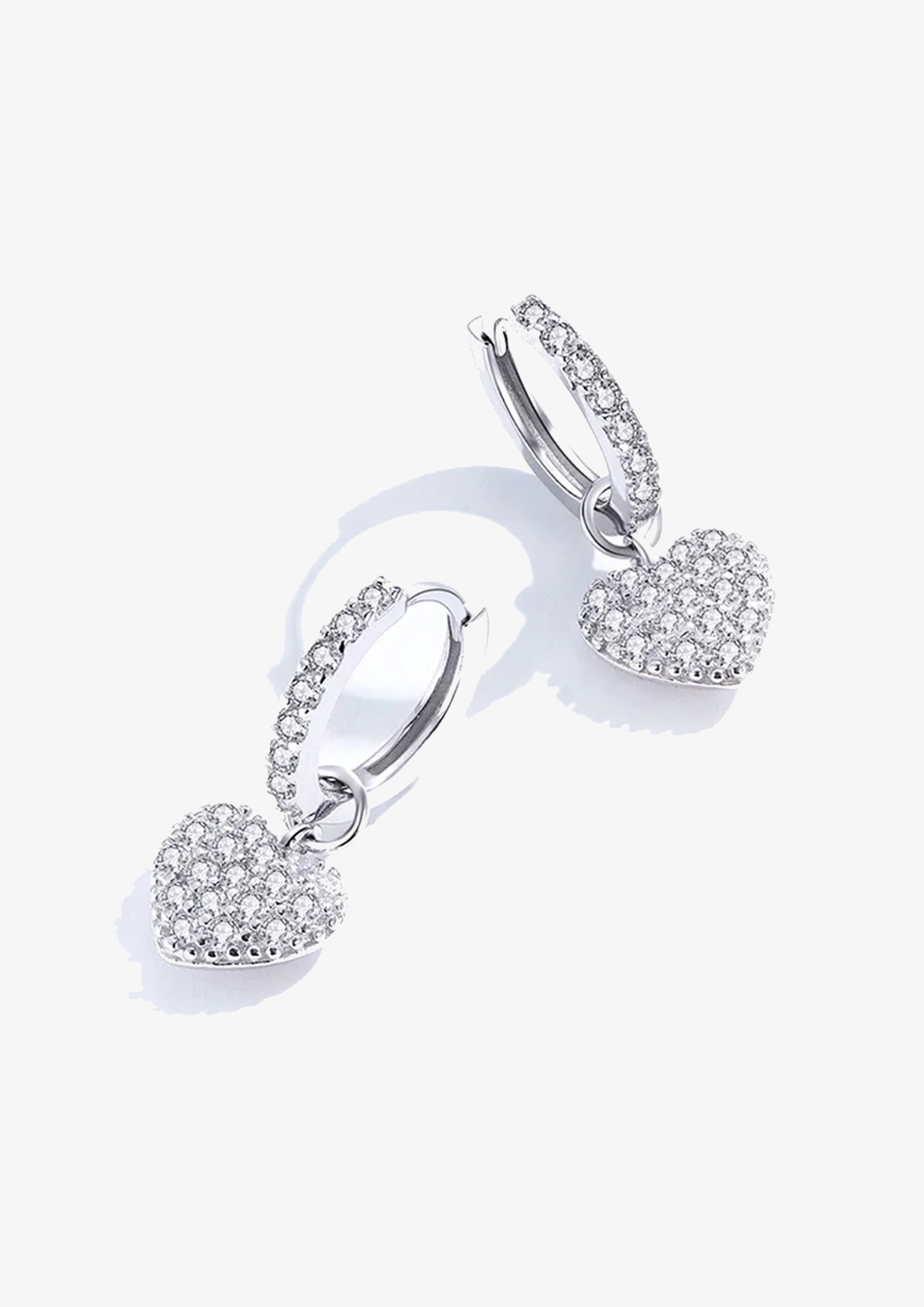 HARLOW DROP HEART EARRINGS