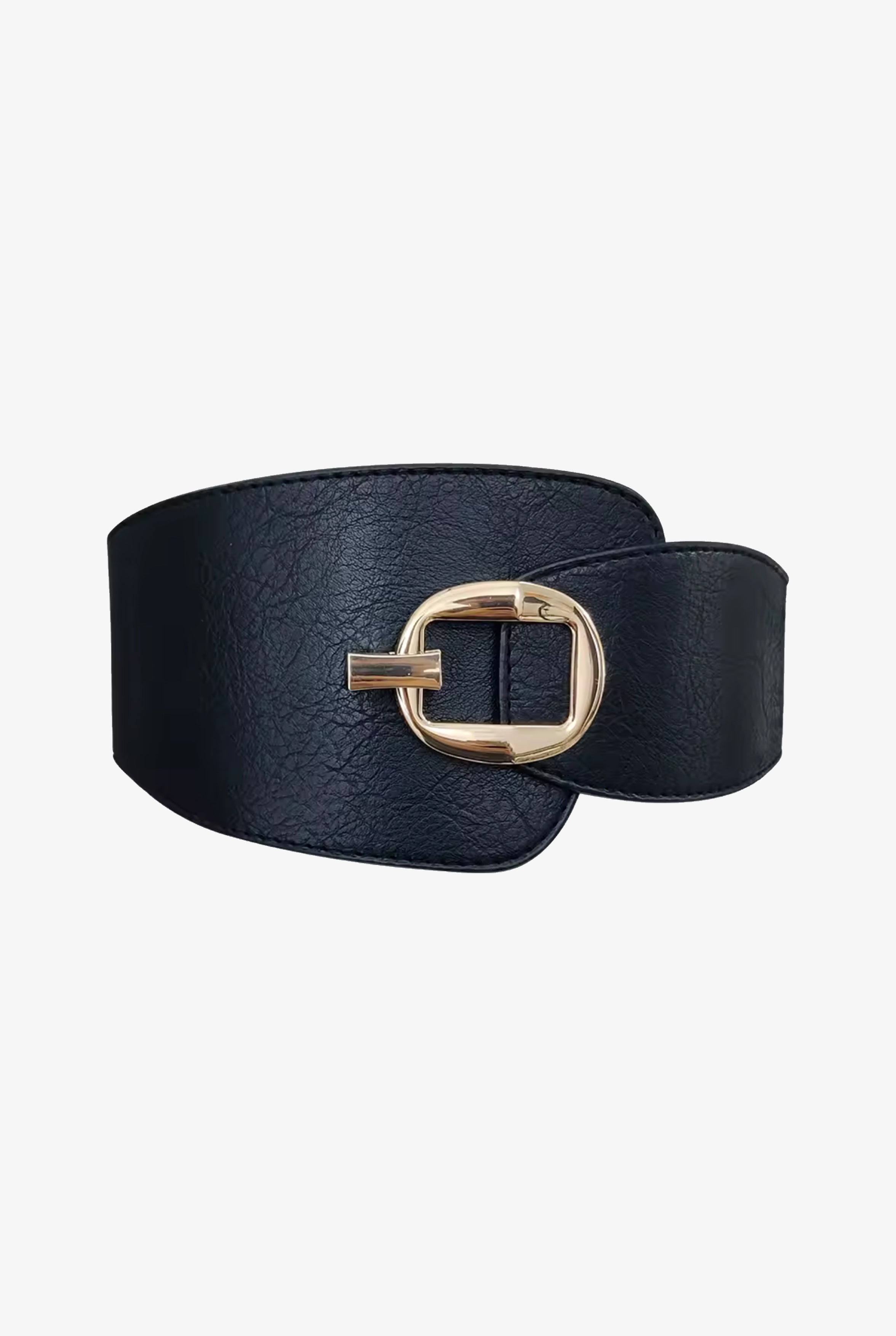 Black Abstract Edge Belt