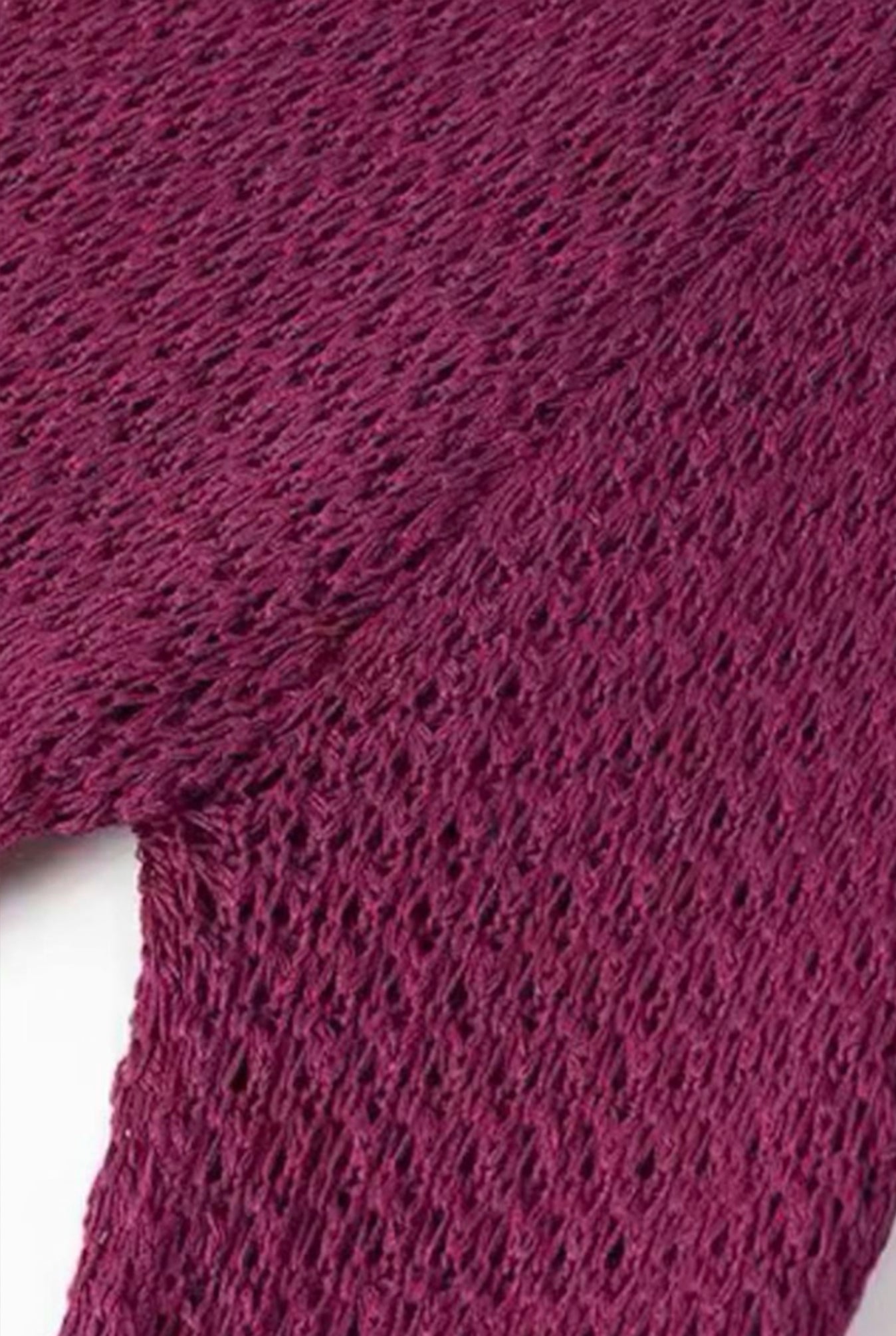 Purple Crochet Summer Maxi Dress