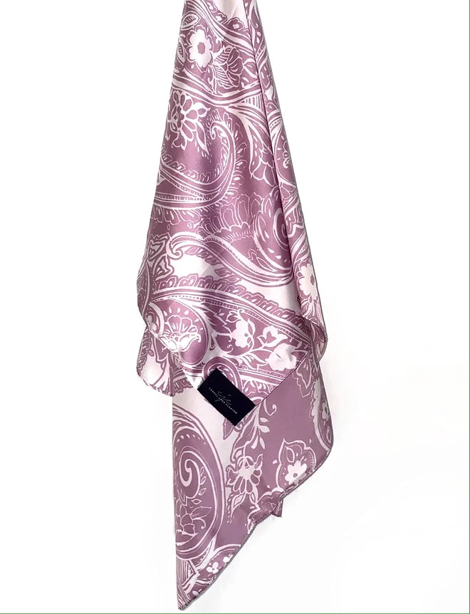 PRINTED SATIN GEORGETTE SCARF