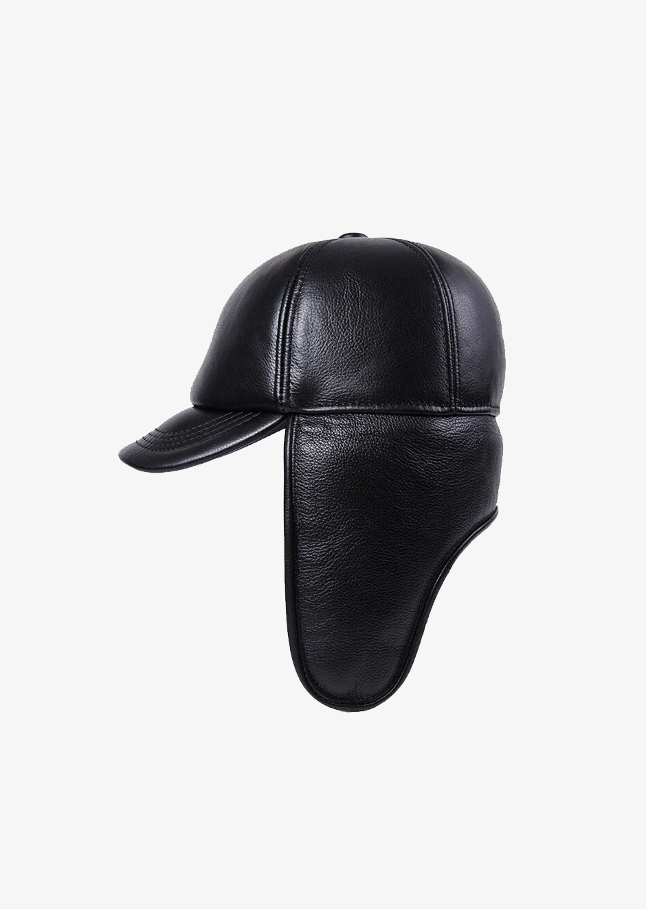 BLACK SHEARLING PIROGA HAT