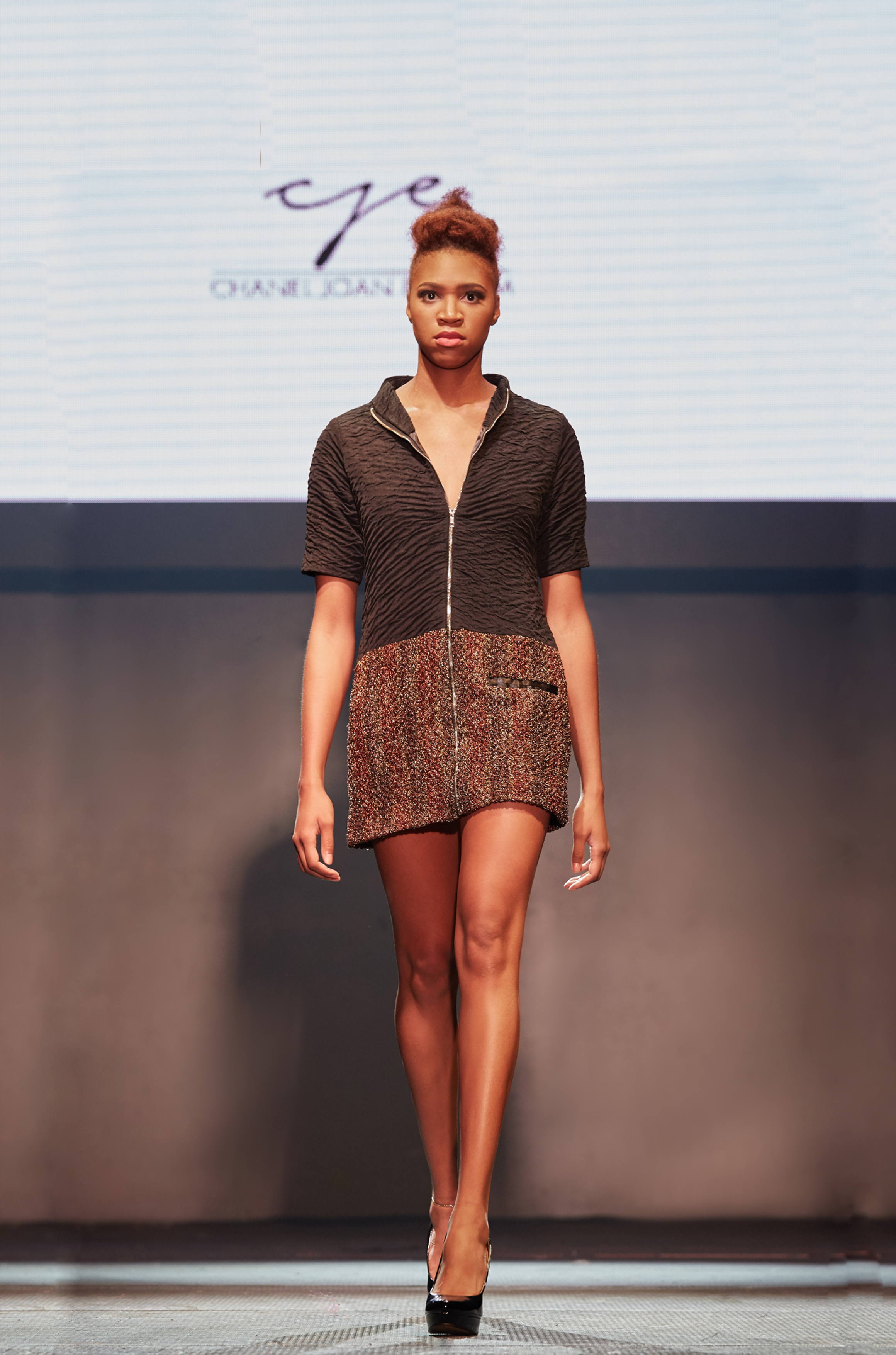 COLLARLESS COAT DRESS