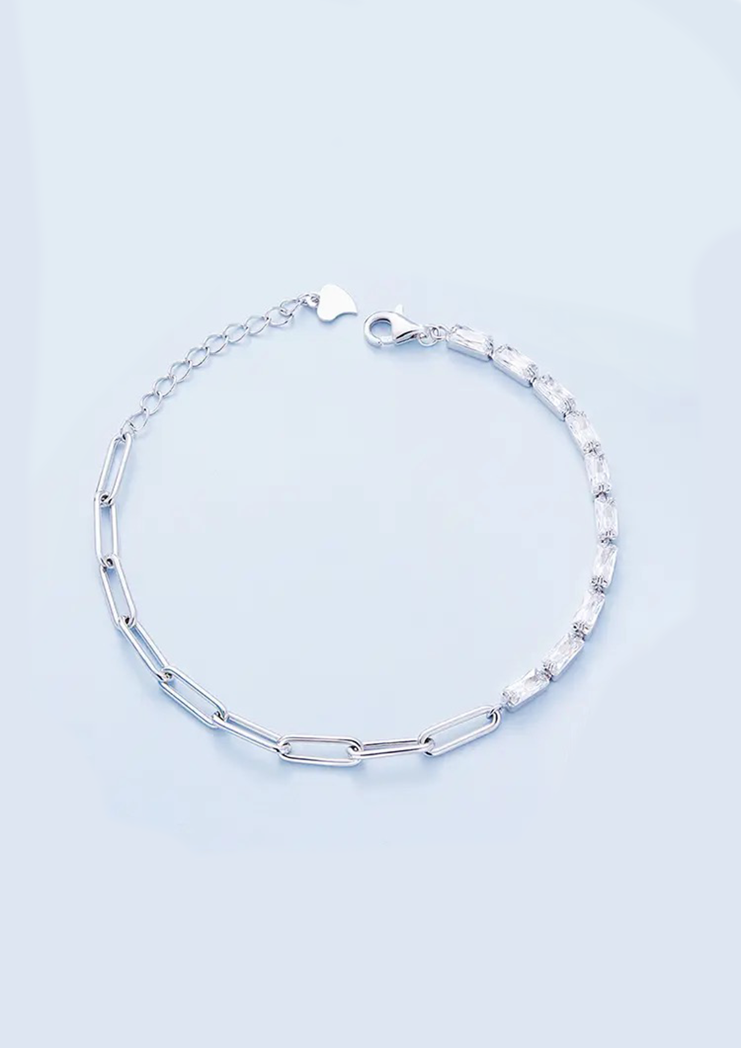 YLFA HALF CHAIN TENNIS BRACELET